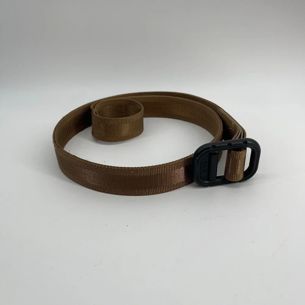 5.11 Tactical Nylon Webbing Belt Coyote Brown Tan 1.5 Inch Buckle 46.5 Inch